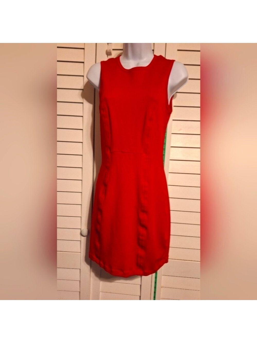 Armani Exchange red bodycon dress Sz S EUC ptp 14"-15"